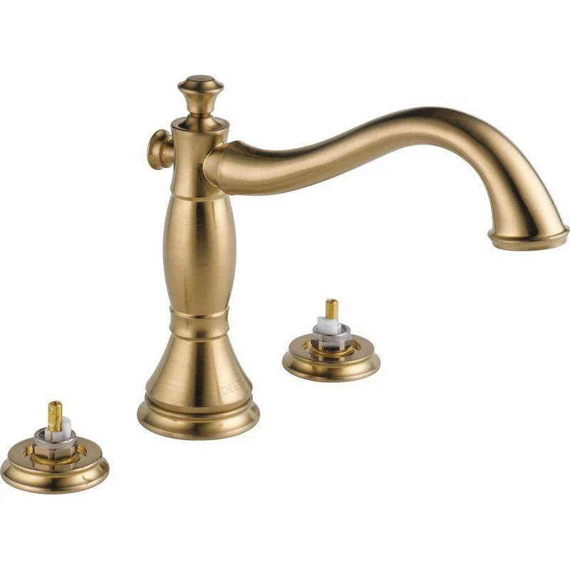 Delta Faucet Cassidy Two Handle Roman Tub Faucet in Brilliance Champagne Bronze (Handles Sold Separately) (Trim Only) | Ferguson