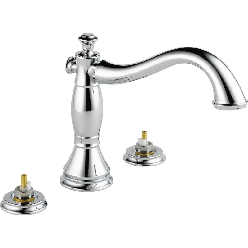 Delta Faucet Cassidy Two Handle Roman Tub Faucet in Chrome (Handles Sold Separately) (Trim Only) | Ferguson