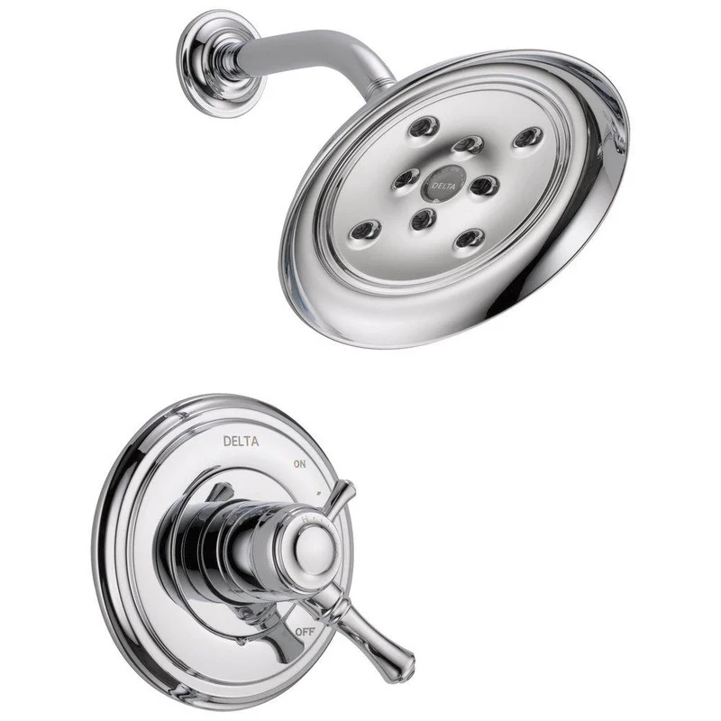 Delta Faucet CASSIDY Two Handle Single Function Shower Faucet in Chrome (Trim Only) | Ferguson