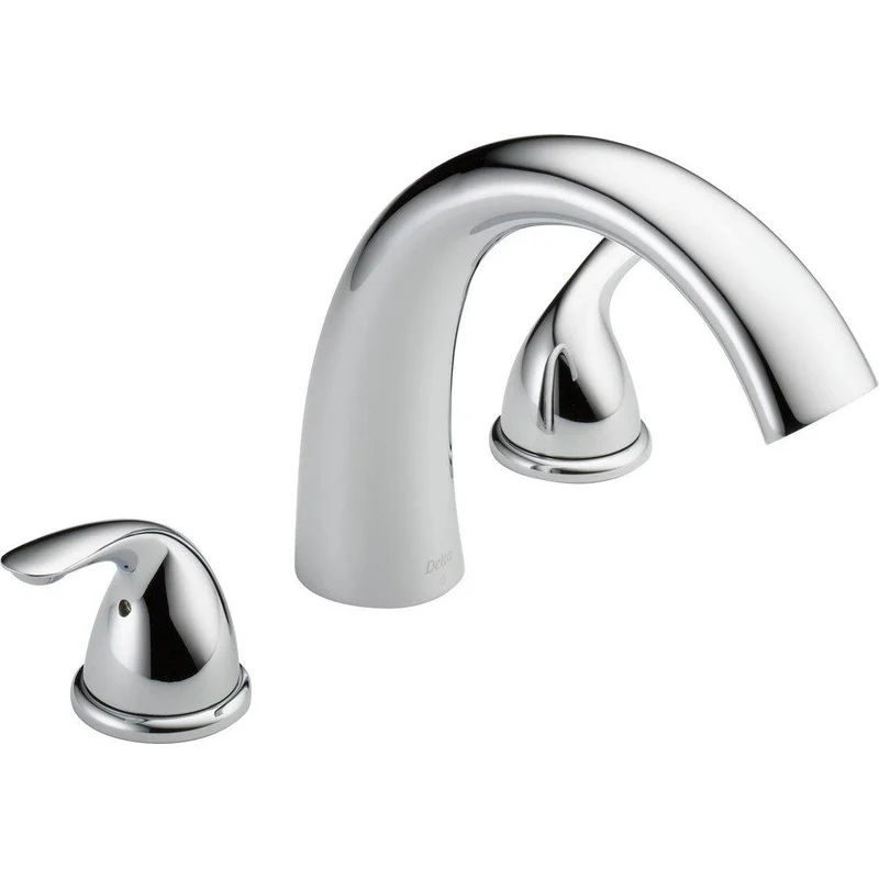 Delta Faucet Classic Two Handle Roman Tub Faucet in Chrome (Trim Only) | Ferguson