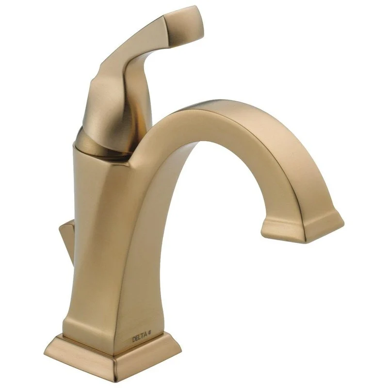Delta Faucet Dryden Single Handle Monoblock Bathroom Sink Faucet in Brilliance Champagne Bronze | Ferguson