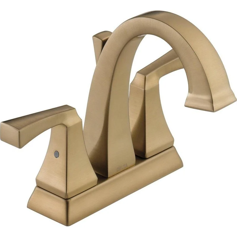 Delta Faucet Dryden Two Handle Centerset Bathroom Sink Faucet in Brilliance Champagne Bronze | Ferguson