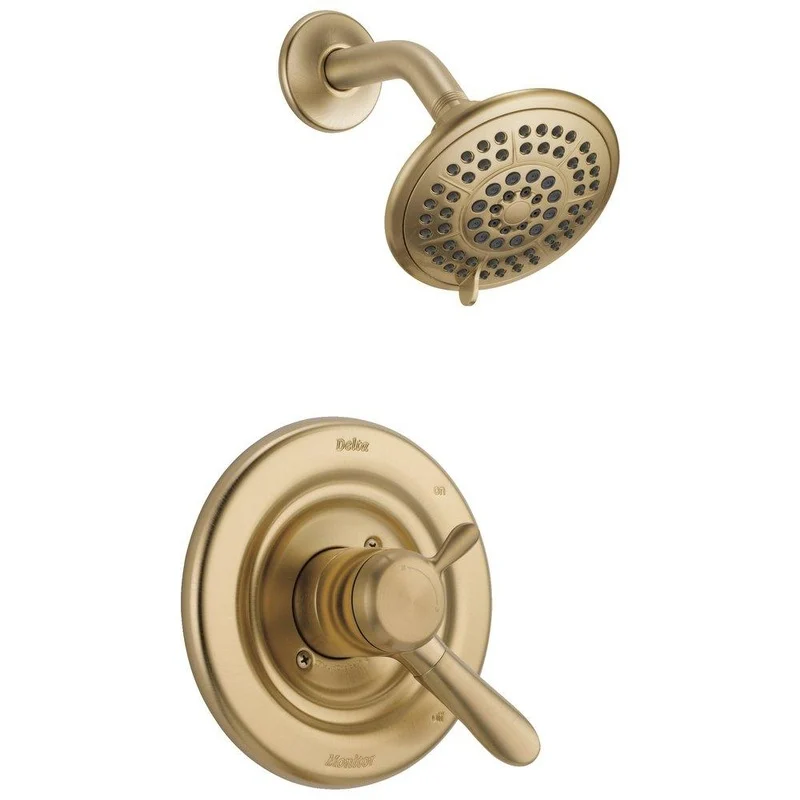 Delta Faucet Lahara One Handle Single Function Shower Faucet in Brilliance Champagne Bronze (Trim Only) | Ferguson