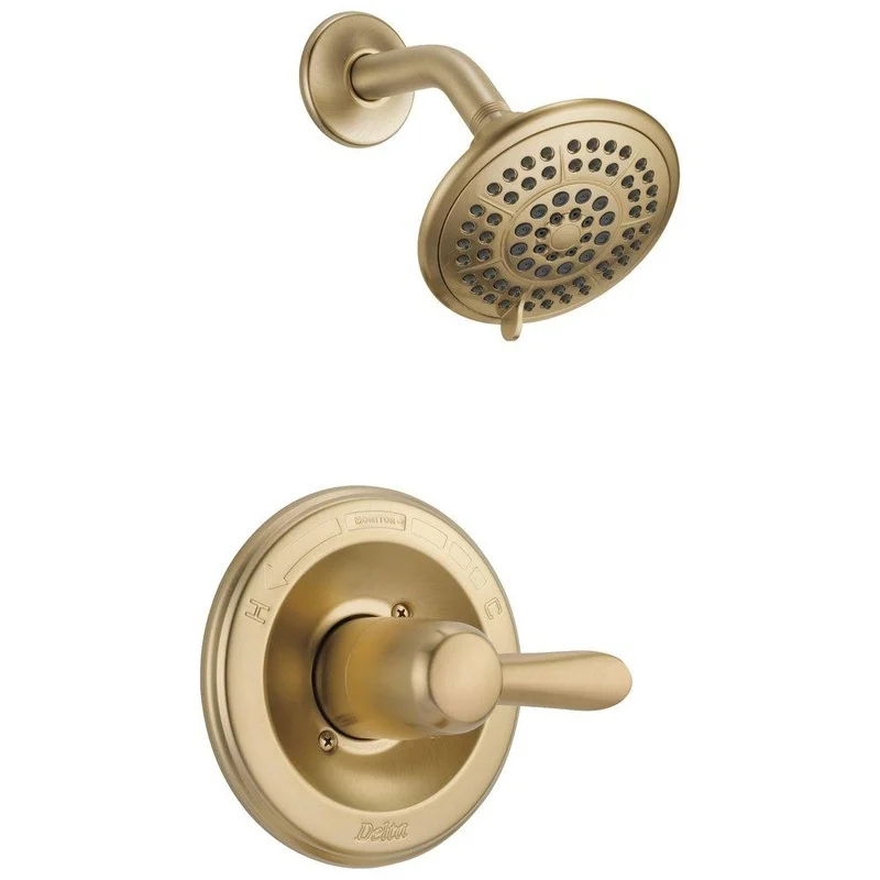 Delta Faucet Lahara Single Handle Multi Function Shower Faucet in Brilliance Champagne Bronze (Trim Only) | Ferguson