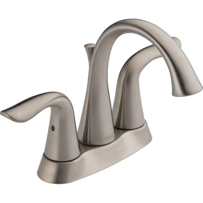 Delta Faucet Lahara Two Handle Centerset Bathroom Sink Faucet in Brilliance Stainless | Ferguson