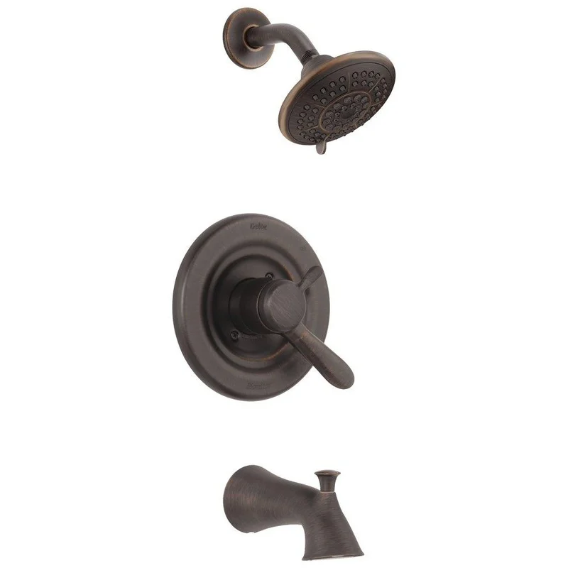 Delta Faucet Lahara Two Handle Multi Function Bathtub & Shower Faucet in Venetian Bronze (Trim Only) | Ferguson