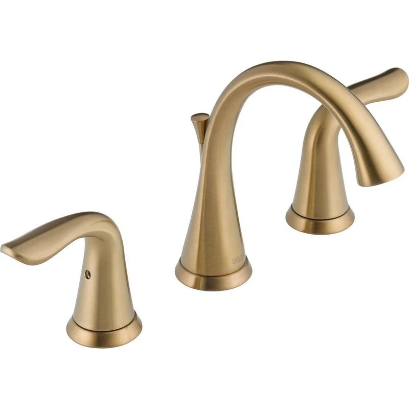 Delta Faucet Lahara Two Handle Widespread Bathroom Sink Faucet in Brilliance Champagne Bronze | Ferguson