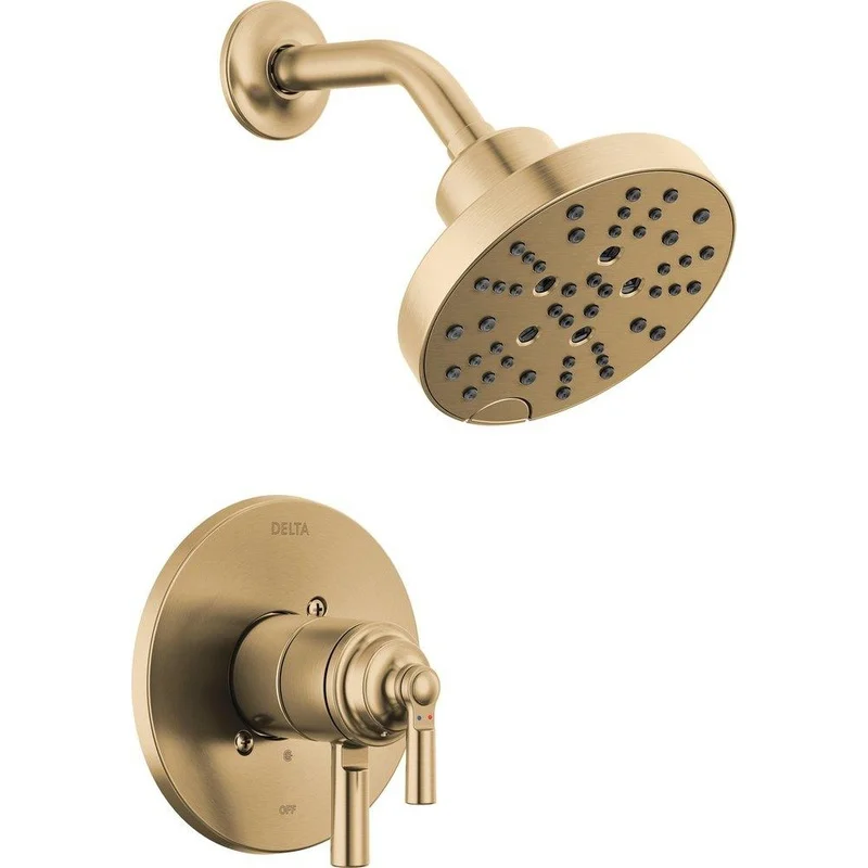 Delta Faucet Saylor Two Handle Multi Function Shower Faucet in Champagne Bronze (Trim Only) | Ferguson