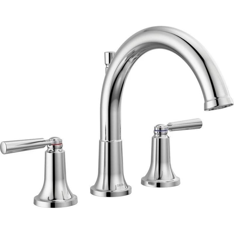 Delta Faucet Saylor Two Handle Roman Tub Faucet in Chrome (Trim Only) | Ferguson
