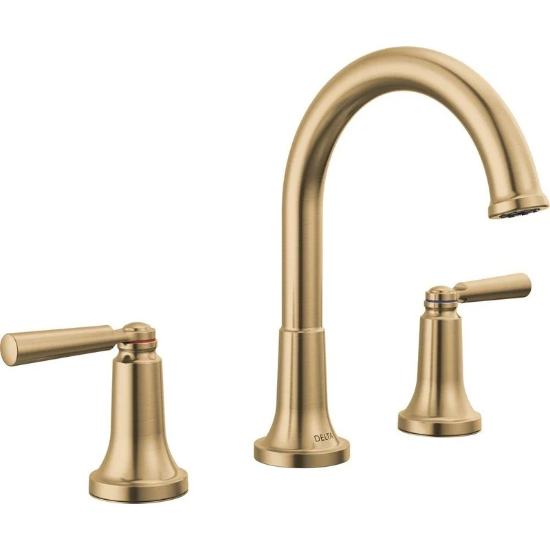Delta Faucet Saylor Two Handle Widespread Bathroom Sink Faucet in Brilliance Champagne Bronze | Ferguson