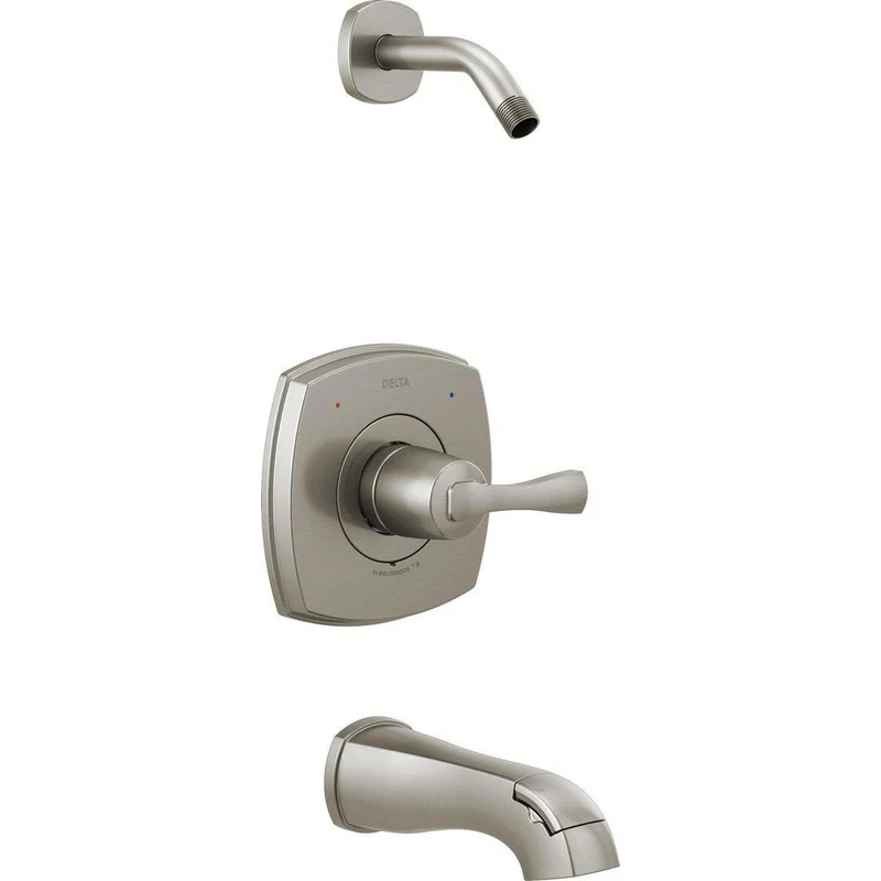 Delta Faucet Stryke Single Handle Bathtub & Shower Faucet in Lumicoat Stainless (Trim Only) (Showerhead Sold Separately) | Ferguson