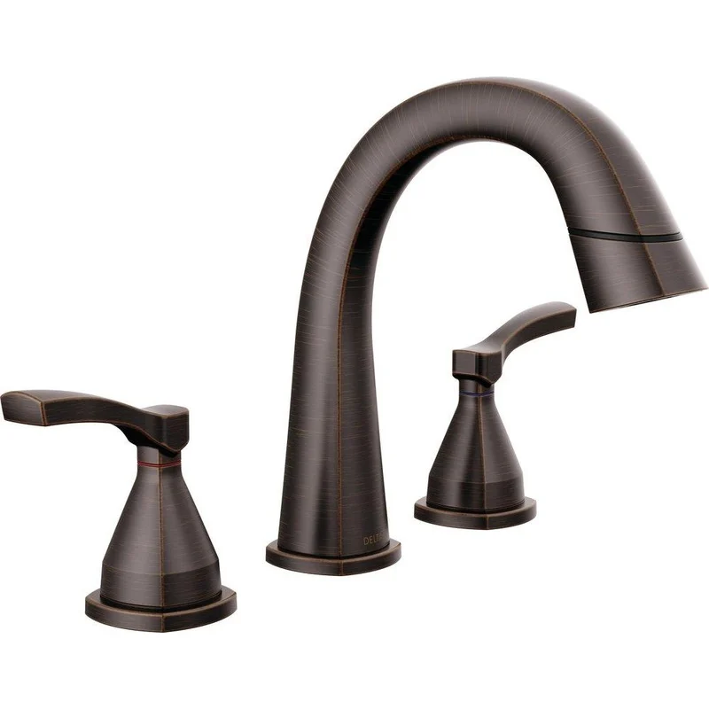 Delta Faucet Stryke Two Handle Widespread Bathroom Sink Faucet in Venetian Bronze | Ferguson