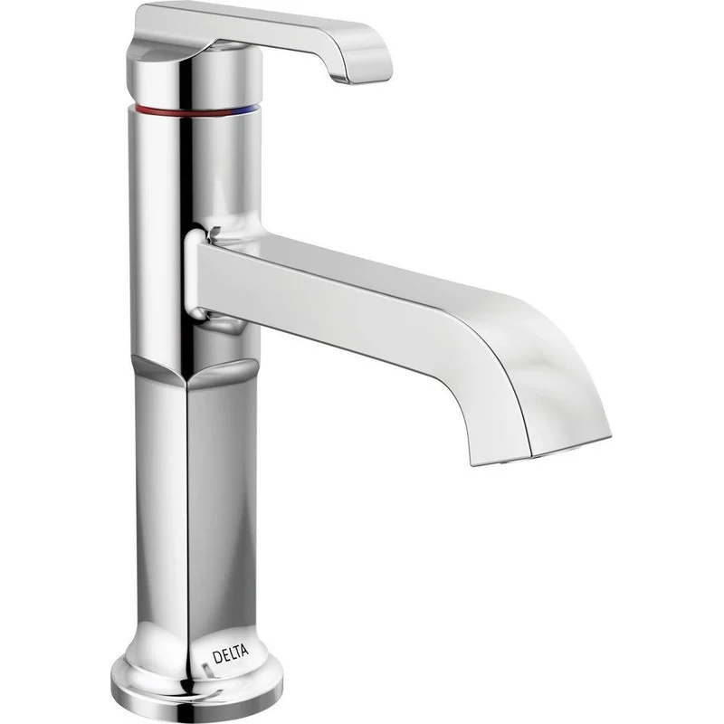 Delta Faucet Tetra Single Handle Monoblock Bathroom Sink Faucet in Lumicoat Chrome | Ferguson