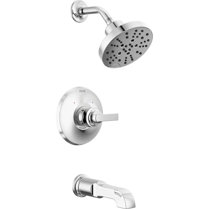 Delta Faucet Tetra Single Handle Multi Function Bathtub & Shower Faucet in Lumicoat Champagne Bronze (Trim Only) | Ferguson