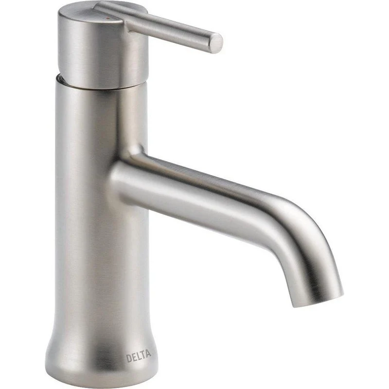 Delta Faucet Trinsic Single Handle Centerset Bathroom Sink Faucet in Brilliance Stainless | Ferguson