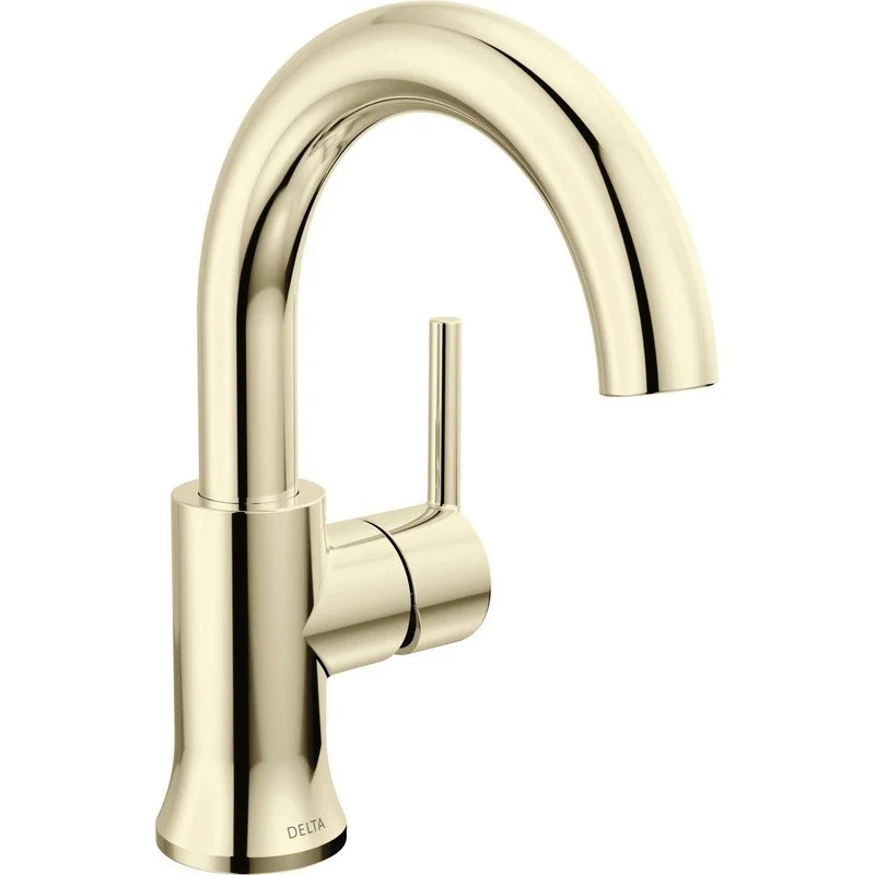 Delta Faucet Trinsic Single Handle Monoblock Bathroom Sink Faucet in Polished Nickel | Ferguson