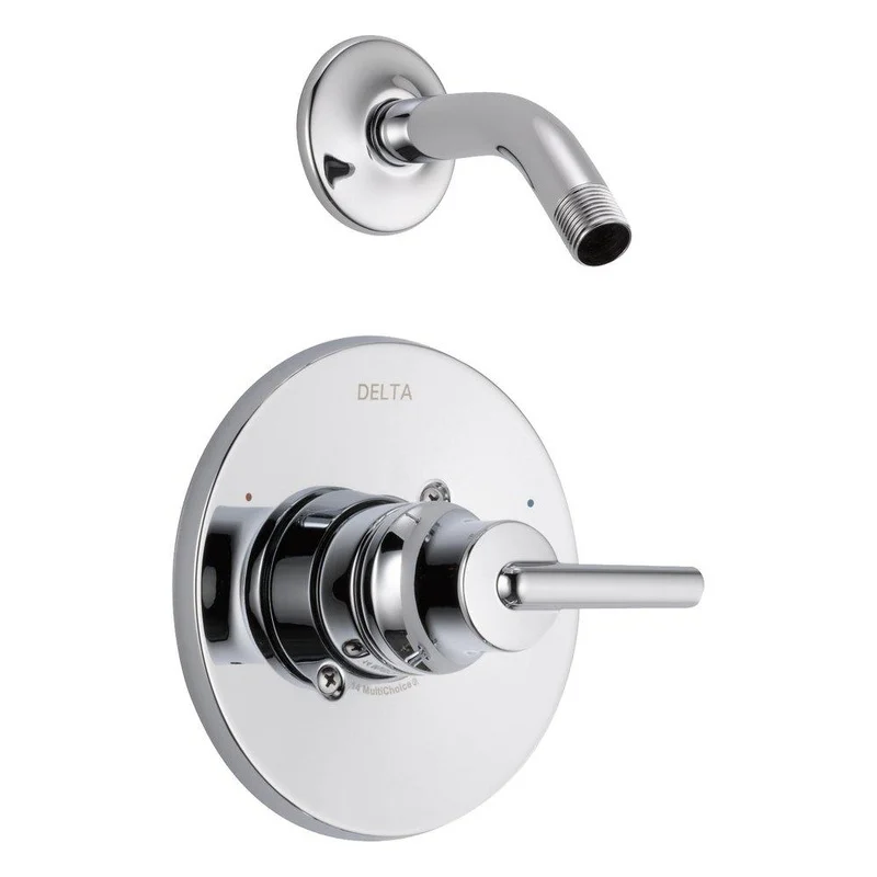 Delta Faucet Trinsic Single Handle Shower Faucet in Chrome (Trim Only) (Showerhead Sold Separately) | Ferguson