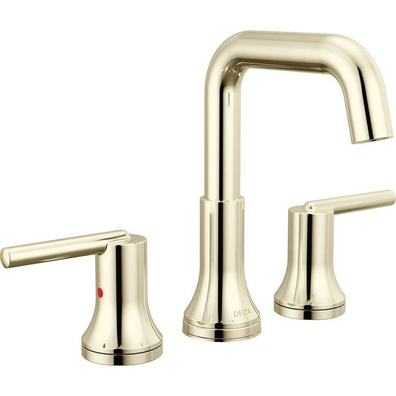 Delta Faucet Trinsic Two Handle Widespread Bathroom Sink Faucet in Polished Nickel | Ferguson