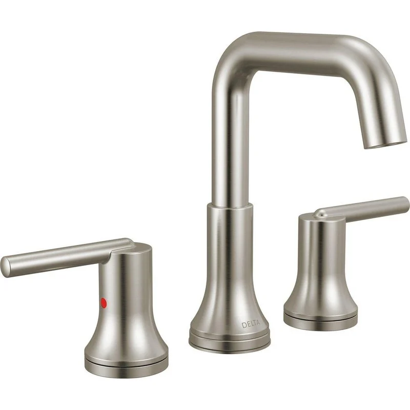 Delta Faucet Trinsic Two Handle Widespread Bathroom Sink Faucet in Stainless | Ferguson