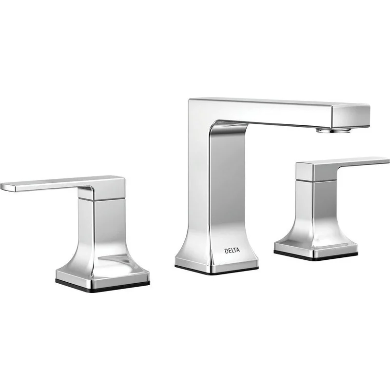 Delta Faucet Two Handle Widespread Bathroom Sink Faucet in Chrome | Ferguson