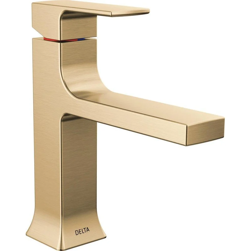 Delta Faucet Velum Single Handle Monoblock Bathroom Sink Faucet in Brilliance Champagne Bronze | Ferguson