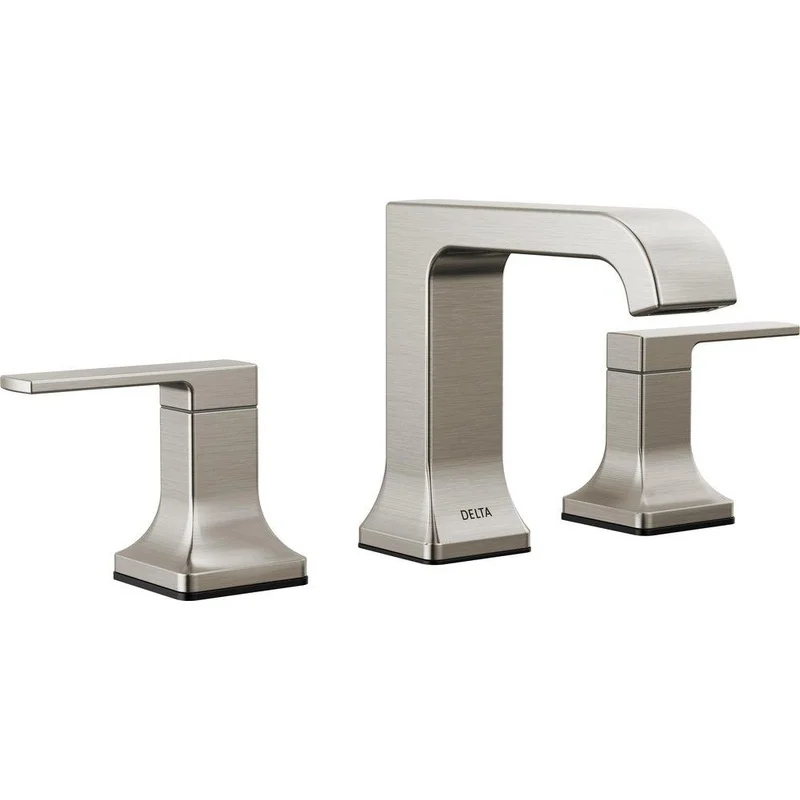 Delta Faucet Velum Two Handle Widespread Bathroom Sink Faucet in Brilliance Stainless | Ferguson