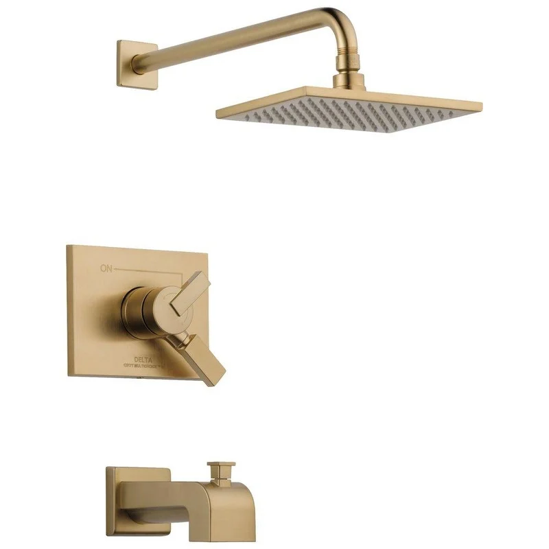 Delta Faucet Vero One Handle Single Function Bathtub & Shower Faucet in Brilliance Champagne Bronze (Trim Only) | Ferguson