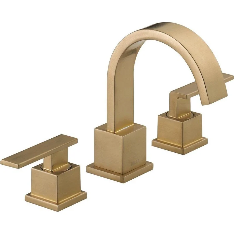 Delta Faucet Vero Two Handle Widespread Bathroom Sink Faucet in Brilliance Champagne Bronze | Ferguson