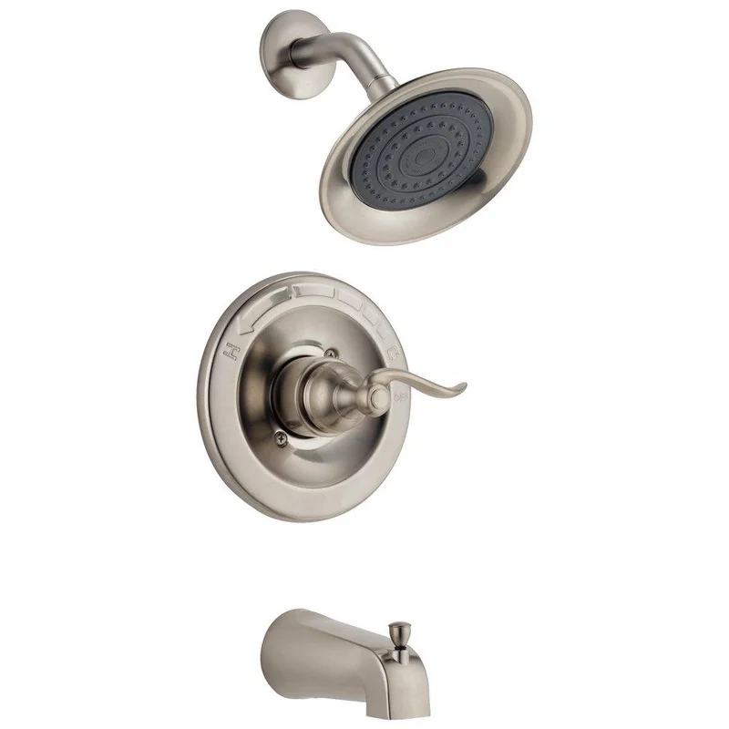Delta Faucet Windemere One Handle Single Function Bathtub & Shower Faucet in Brilliance Stainless (Trim Only) | Ferguson