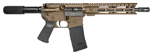 Diamondback DB15 AR15 Pistol 300 Blackout10" Barrel, Flat Dark Earth, 9" M-Lok Handguard, Padded Buffer Tube/Magpul Grip, 28rd