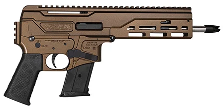 Diamondback DB1614L071 DBX CF 5.7x28mm 20+1 8″ Threaded Barrel w/DBX Muzzle Device, Midnight Bronze Cerakote Finish, Hard Coat Anodized M-Lok Handguard, Mil-Spec Trigger, Black Magpul MOE K Grip