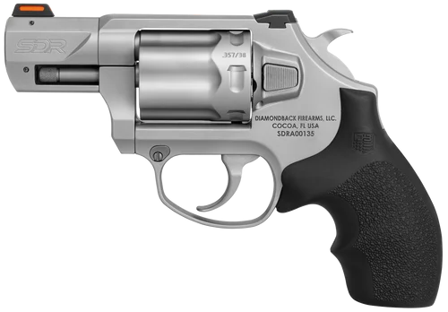 Diamondback SDR 357 Magnum/38 Special, 2" Barrel, Stainless Steel, Black Hogue Rubber Grip, 6rd