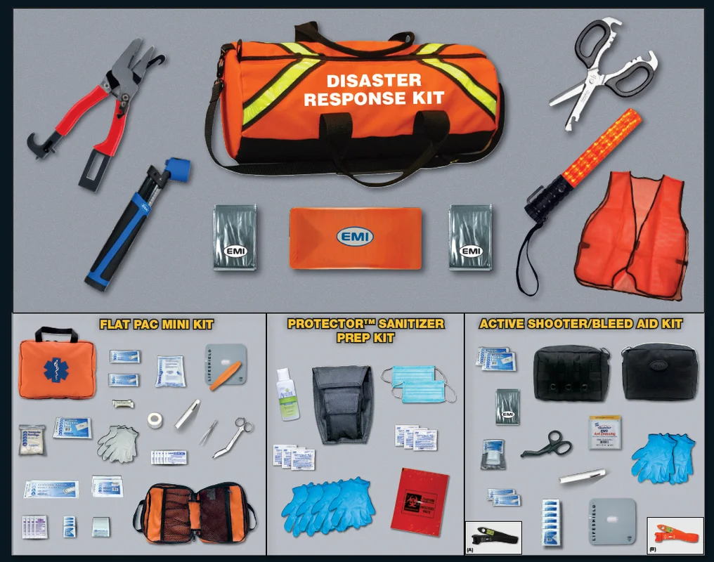 Disaster Response Kit – with S.T.A.T. Tourniquet (Black