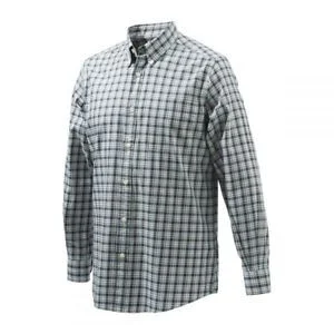 Drip Dry Long Sleeve Shirt Sky Blue & Grey