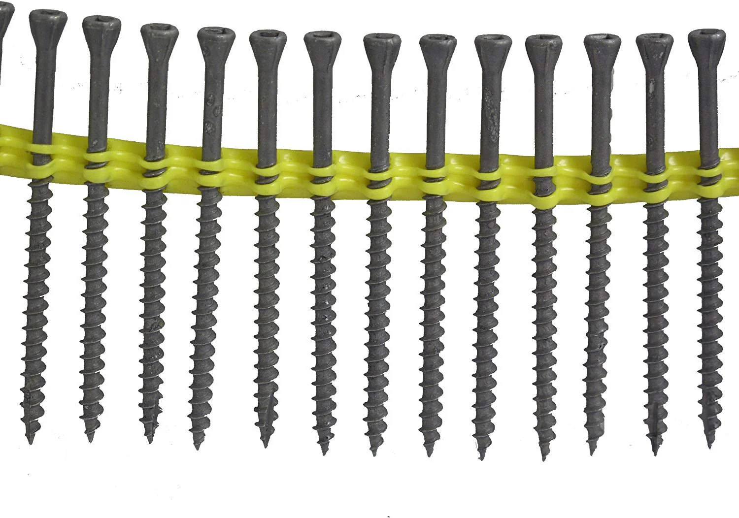 Simpson Strong-Tie DTHQ3S #8×3 Square Drive Trim Head Quik Guard Coating Steel Collated Screws, 1,000/Box