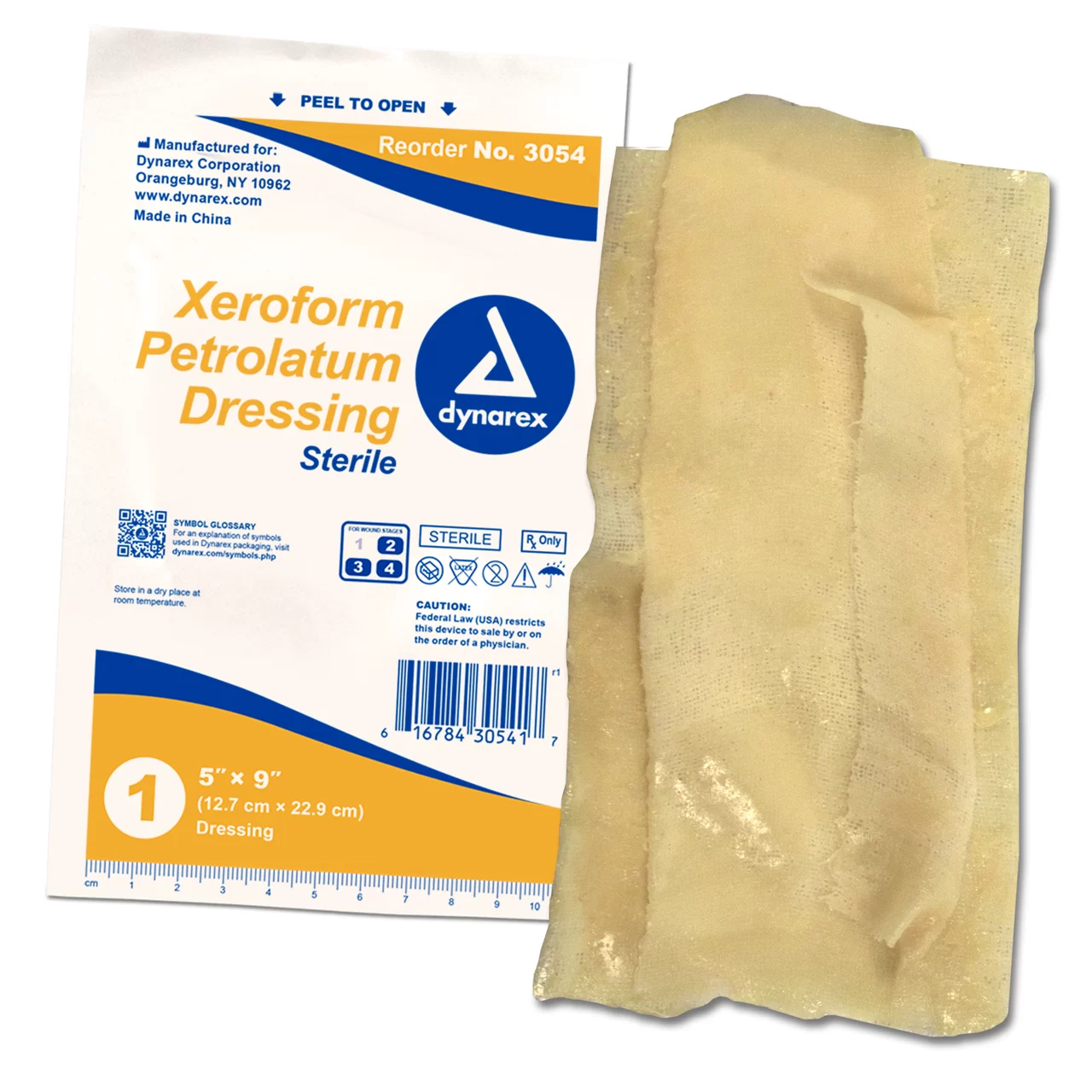 Dynarex Xeroform Gauze Dressing, 5″ x 9″, (50/Box)