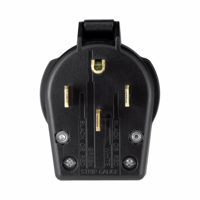Eaton Cooper Wiring Arrow Hart Heavy-Duty Universal Nema Power Plug 30A/50A, 125/250V Black