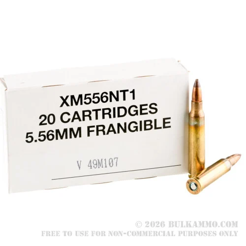 500Rounds of 5.56x45 Ammo by Federal American Eagle - 50gr Frangible