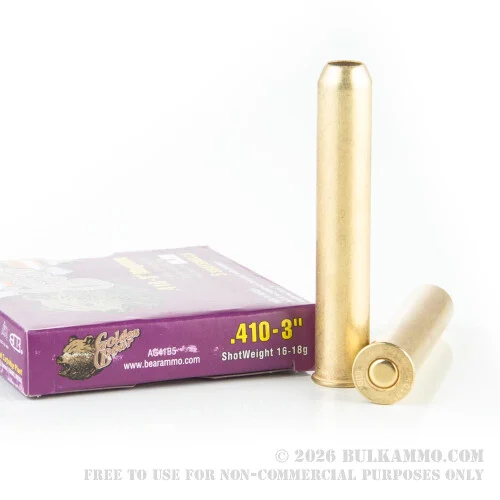 5 Rounds of .410 Ammo by Golden Bear -#4 Buckshot