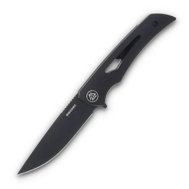 EIKONIC Knives Aperture Folding Knife Night Black G10 3.14in Drop Point EIK550BB