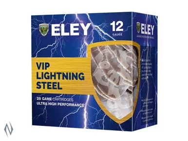 ELEY VIP HP LIGHTNING STEEL 12G 3" 36GR 2 1410FPS XXXX