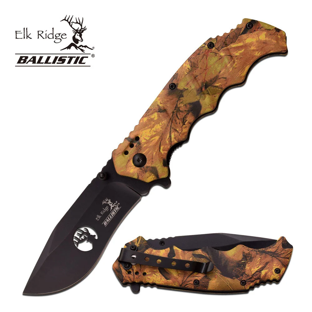 Elk Ridge Ballistic Forest Camo Pocket Knife (ER-A158CA)