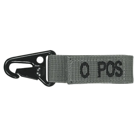 Embroidered Blood Type Tags (O+)