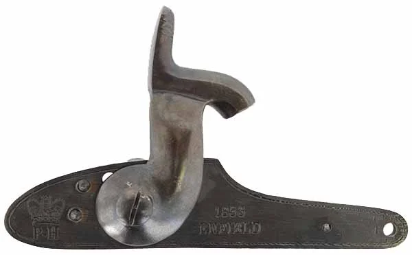 Enfield Rifle Lock,circa 1853 Crown P-H mark,unused, excellent