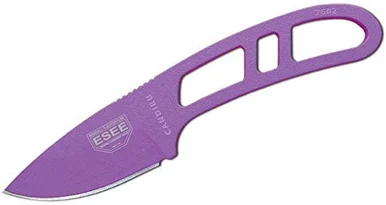 ESEE Candiru Fixed Blade Knife 2in Plain Edge Purple Skeletonized ESEECANPURPE