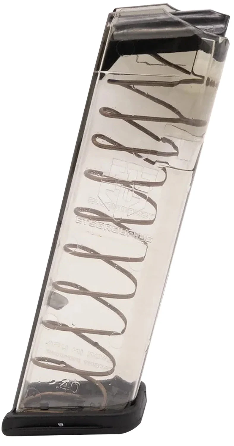 ETS Group GLK22 16rd .40 S&W Pistol Magazine for Glock 22/23/24/27/35 Gen1-4 Clear Polymer
