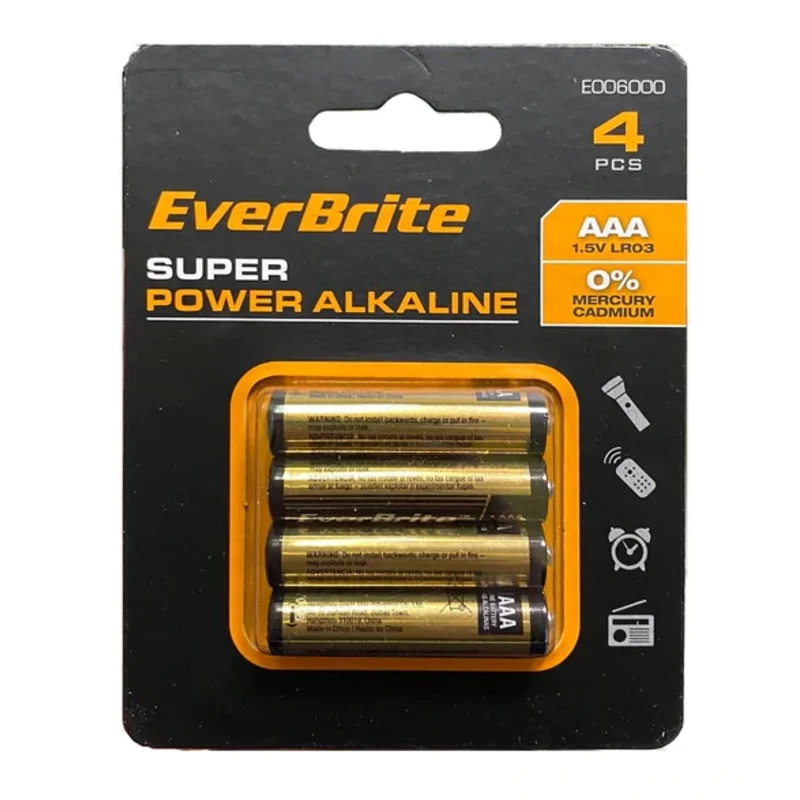 Everbrite Super Power Alkaline Batteries