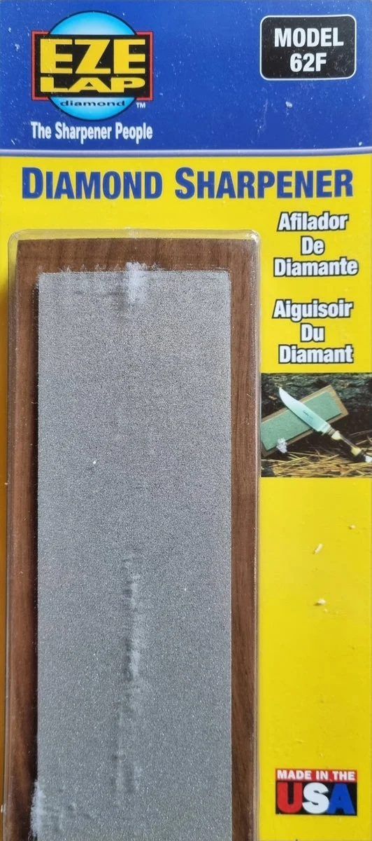 EZE-LAP Diamond Sharpener – Fine – Walnut Pedestal