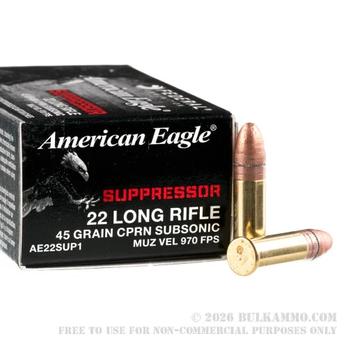 500 Rounds of .22 LR Ammo by Federal - 45 gr CPRN
