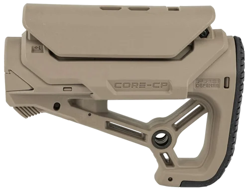 FAB Defense Defense GCCP, AR-15 Buttstock, Small and Compact Design, Cheek Rest Included, Fits Mil-Spec And Commercial Tubes, Flat Dark Earth